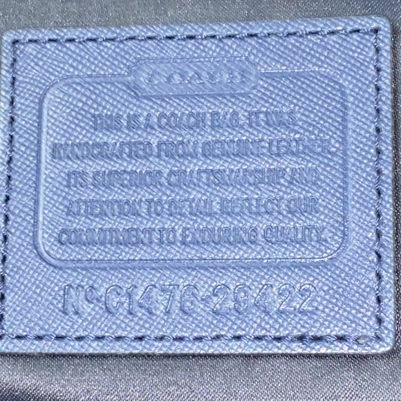 Coach Madison Christie Carryall Navy Blue Saffiano Leather Bag - Picture 16 of 16